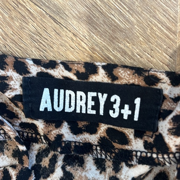 AUDREY 3+1 Dress Womens Sz Medium Brown Animal Print Slip dress - Picture 4 of 12
